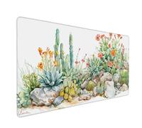 Plant Mouse Mat 1000x500 mm Large Mouse Pad Green Waterproof Desk Mat with Non-Slip Rubber Base, Smooth Surface to Improve Precision and Speed, xxl Gaming Mousepad for Computer, PC, Laptop 2S-218