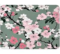 Plant Mouse Mat 20 x 23 cm, Gaming Mouse Pad, Improves Speed and Accuracy, Mini Mousepad Flowers (8), Anti-Slip Rubber Waterproof Desk Mat with Smooth Surface, For Travel Office Home Laptop qw-531