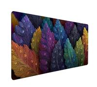 Plant Mouse Mat, Color Gaming Mouse Pad 32x16in, Desk Mat Large, Office Desk Accessories, Mousepad Large with Stitched Edges, Improved Precision and Speed, for PC Gaming, Laptop, Office, Gifts, 3-1448