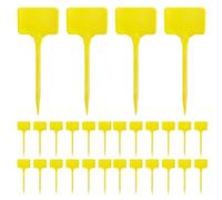 Plant Name Stakes, Pack of 100 Waterproof T-type Seedling Marking Signs for Nursery, Writeable Garden Stakes, Plant Tags for Greenhouses, Lawn, Patio, Garden Projects