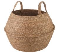 Plant Natural Seagrass Woven With Handles 45x36cm Indoor Eco Home Decor Big