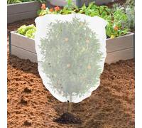 Plant Net Cover with Zipper Opening and Drawstring Bottom Seal for Fruit Tree Canopy Vegetable Garden and Flower Bed Outdoor Protection (2 * 2.4m)