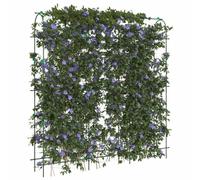 Plant Nets Pack of 2 U-Frame Steel Green with PE Coating 181 x 31 x 182.5 cm, Sturdy Trellis Net for Climbing Plants, Includes Clips for Garden, Balcony, Patio, Ideal for Grapes, Cucumbers, Roses