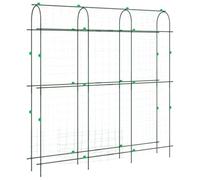 Plant Netting U-Frame Steel with PE Coating 181 x 31 x 182.5 cm, Sturdy Trellis Net for Climbing Plants, Includes Net Clips, Ideal for Garden, Balcony, Patio