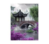 Plant Paint by Numbers for Adults Bridge Painting by Numbers for Adults, Art Supplies with Color Canvas for Painting 38x28In 36 Colors of Acrylic Paint and Brush, Wall Art for Room Decor 2YH-14401