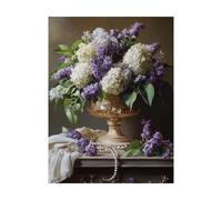 Plant Paint by Numbers for Adults Flower Painting by Numbers for Adults, Art Supplies with Color Canvas for Painting 12 x 16Inch 36 Colors of Acrylic Paint and Brush, Wall Art for Room Decor 2YH-12934