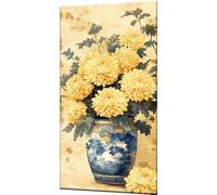 Plant Paint by Numbers for Adults, Paint by Numbers Flower, Digital Painting for Adults Beginners with 3 Brushes and Acrylic Paints, DIY Oil Painting Craft Art for Home Wall Decor 32x64 Inch w0-1435