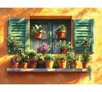 Plant Paint by Numbers Landscape Painting by Numbers for Adults Beginner DIY Digital Painting Hobbies for Adults Women with 3 Brush and Acrylic Paints Kit for Home Decor, Gifts 52x40 Inch -yym2501226