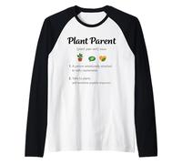 Plant Parent Definition Novelty Graphic Men Women Raglan Baseball Tee