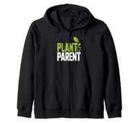Plant Parent Houseplant Lover Green Thumb Art Zip Hoodie