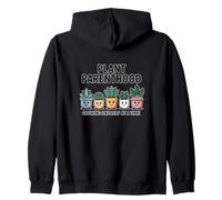 Plant Parenthood Growing One Leaf at a Time Funny Gardening Zip Hoodie