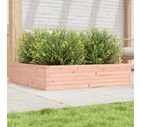 Plant Pot 100 x 100 x 23 cm Made of Solid Douglas Fir Wood, Robust Raised Bed for Garden, Patio and Balcony, Weatherproof and Durable