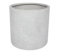Beliani Messene Round Fibre Clay Plant Pot, Indoor & Outdoor Use, 51X51X50 Cm, Grey