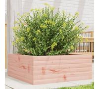 Plant Pot 60 x 60 x 23 cm Solid Wood Douglas Fir Robust Raised Bed for Garden and Patio, Ideal for Flowers, Vegetables and Herbs, Natural Look