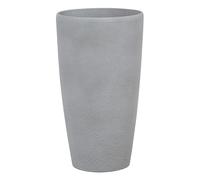 Beliani Plant Pot Abdera 31cm Grey, Grey