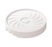 Plant Pot Caddy With Wheels For Indoor Outdoor Use Movable Saucer | Round Plant Pot Caddy With Swivel Casters, 29Cm Mobile Flower Pot Roller For Indoor Outdoor Use(White 26CM)