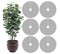 Plant Pot Covers - Protective Mesh Screens for Pots Garden Beds, Adjustable Barrier to Prevent Pets from Digging Soil, Practical Plant Protector for Bonsa, Easy to Cut Install Gardening Tool