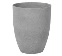 Beliani Plant Pot Croton 35cm Light Grey, Grey