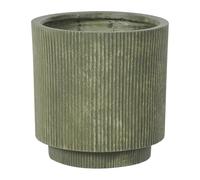 Beliani Plant Pot Daria 37cm Olive Green, Green
