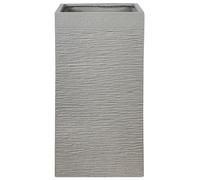 Beliani Plant Pot Dion 40cm Light Grey, Grey
