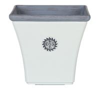 Beliani Plant Pot Elateia 32cm White, White
