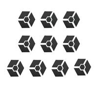Plant Pot Feet | 10 Sets of Feet for Flower Pot,Hexagon Planter Riser Anti-Slip Gardening Pads for Home Indoor Bedroom Living Room Balcony Workplace Window Porch Outdoor Patio Terrace