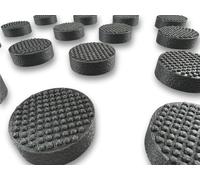 Plant Pot Feet 22 pack - Solid, Durable Outdoor Pot Feet For Plant Pots & Planters | Extremely Durable Non-Slip & Non-Scratch Plant Pot Risers | Great Way To Protect Your Decking/Patio (Grey)