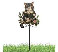 Plant Pot Figurines Iron Fairy Reading Figurines Decoration