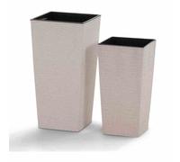 Plant Pot Flower Pot Nizza 2-Piece Set White Siena Garden