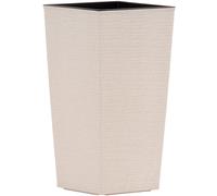 Plant Pot Flower Pot NIZZA GROOVE Cream 25X25X46.5 Cm