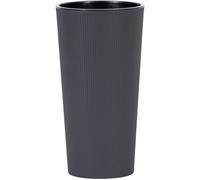 Plant Pot Flower Pot Planter Bucket LOCON STRIPE Anthracite 30 Cm
