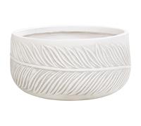 Beliani Plant Pot Ftero 35cm Off-White, White