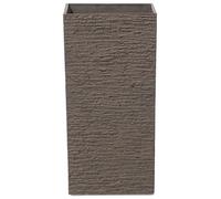 Beliani Plant Pot Gaza 30cm Dark Brown, Brown