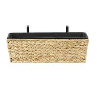 Plant Pot KAWALA Water Hyacinth 60 cm Sand Beige