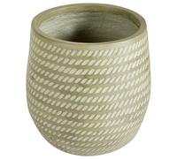 Beliani Plant Pot Livadia 27 Cm Olive Green