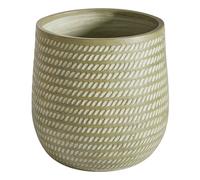 Beliani Plant Pot Livadia 39 Cm Olive Green