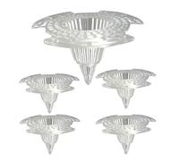 Plant Pot Mesh | Breathable Reusable Pad | 5 Piece Planter Drain Grille for Bottom | For Indoor Outdoors Yard Garden Patio Balcony Greenhouse Bonsai Vegetable