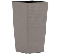 Plant Pot NIZZA GROOVE Gray 25×25×46.5 Cm