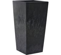 Plant Pot NIZZA STONE Black 30 × 57 Cm With Insert