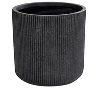 Beliani Plant Pot Oreoi 37cm Graphite Grey, Grey
