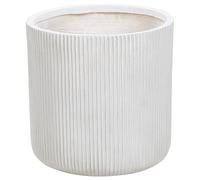 Beliani Plant Pot Oreoi 37cm Off-White, White