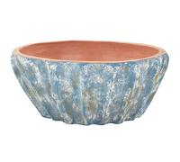 Beliani Plant Pot Ostrya 51cm Blue, Blue