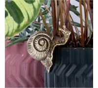 Plant Pot Pals - Snail Gold Resin Pack Of 6