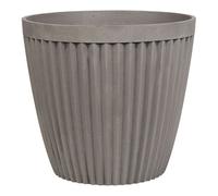 Beliani Plant Pot Poka 36 Cm Taupe