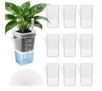 Plant Pot Tool - Ten Transparent Units, Cocci for Automated Hydration, Small Basins for Feeding Liquids, Supplying for Soil Breeding |