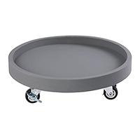 Plant Pot Trolley,Plant Caddy Stand Garden Round Flower Pot Tray with Wheels, Terrace Portable Plastic Board Mobile Plant Base, Load-Bearing 50-200kg