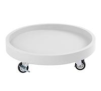 Plant Pot Trolley,Plant Caddy Stand Garden Round Flower Pot Tray with Wheels, Terrace Portable Plastic Board Mobile Plant Base, Load-Bearing 50-200kg