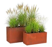 Plant pots Plant boxes Flower boxes Raised beds Rust-look