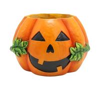 Plant Pots Pumpkin Planter Halloween Pumpkin Decorations Resin Pumpkin Planter Halloween Decorations 2025 (Orange, One Size)
