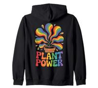 Plant Power Radiant Potted Plants Zip Hoodie